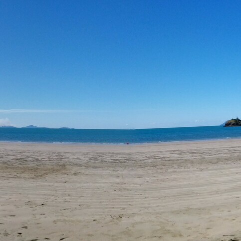 Panorama of Cape Hillsborough beach