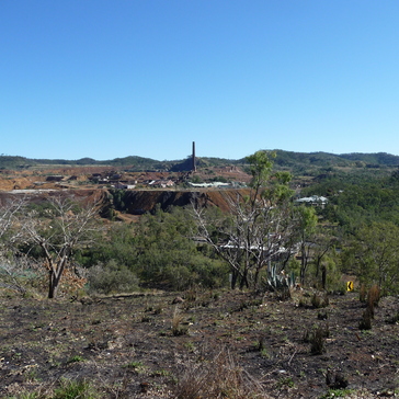 View from Arthur Timms Lookout over the mine View from Arthur Timms Lookout over the mine