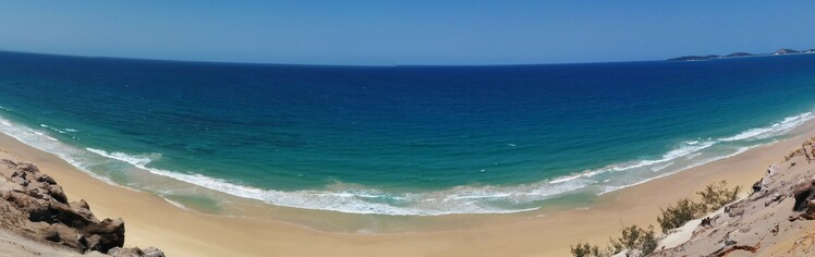 Rainbow beach from the sand blow Rainbow beach from the sand blow