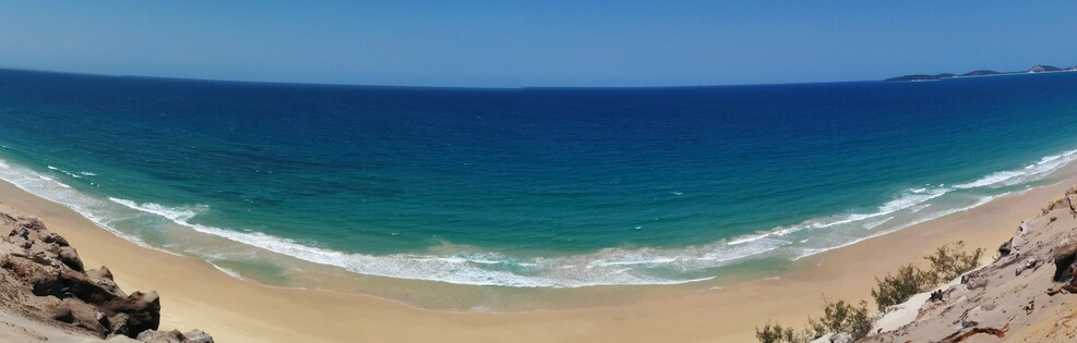 Rainbow beach from the sand blow Rainbow beach from the sand blow