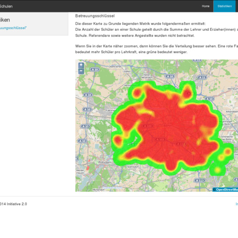 Heatmap Betreuungsschlüssel Heatmap Betreuungsschlüssel