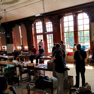 Cardiff University registration room Cardiff University registration room