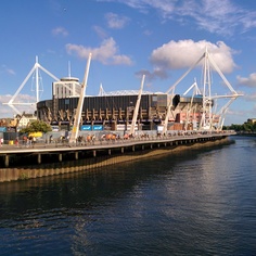 One Direction fans on their way to Cardiff stadium One Direction fans on their way to Cardiff stadium